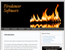 Tablet Screenshot of firedancer-software.com